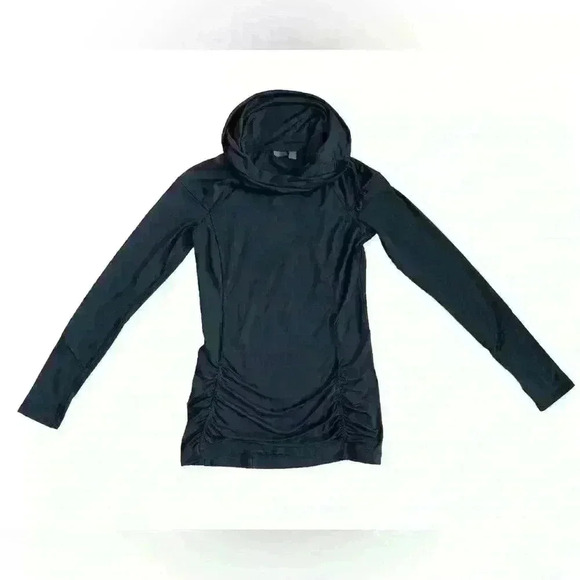 Zella Women’s Cowl Neck Ruched Athletic Top Black Size XS - Picture 1 of 9